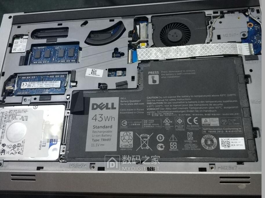 处理dell155557i7的进水电脑一台