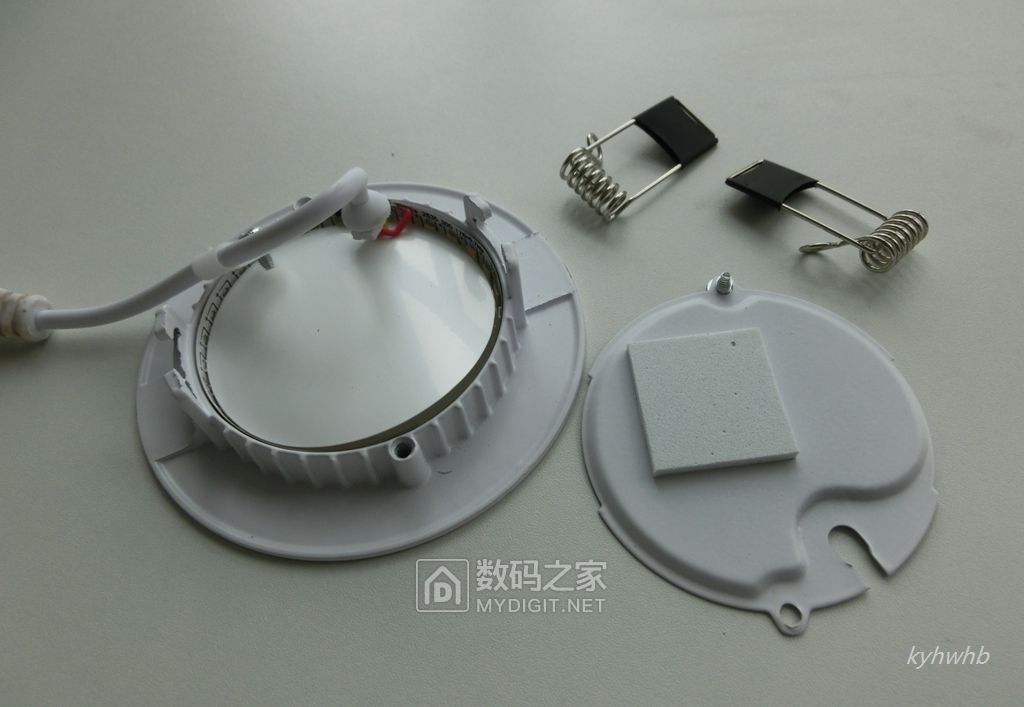 洲明翰源hpb230三档调光led面板型筒灯拆测