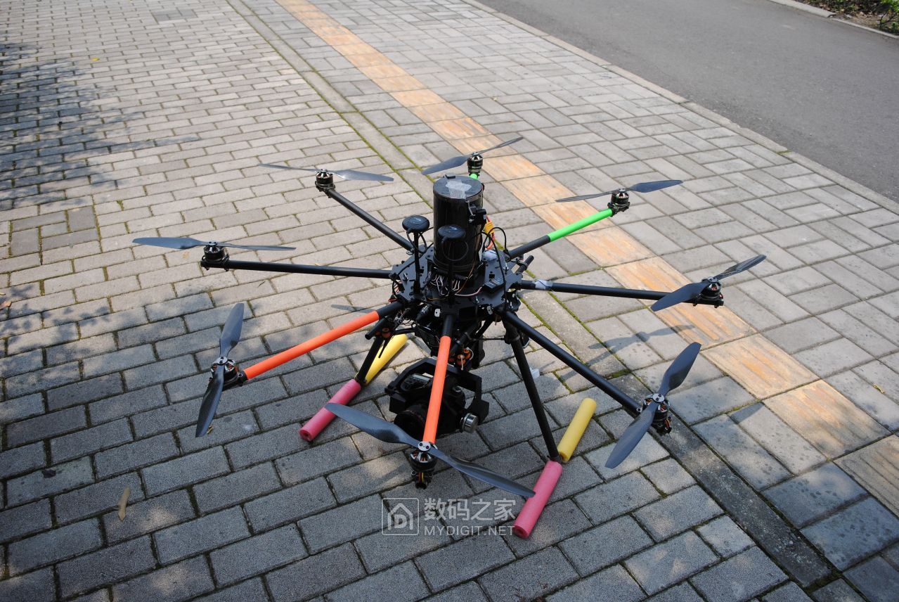 零度e1100无人机双子星飞控5d3云台稳如老狗