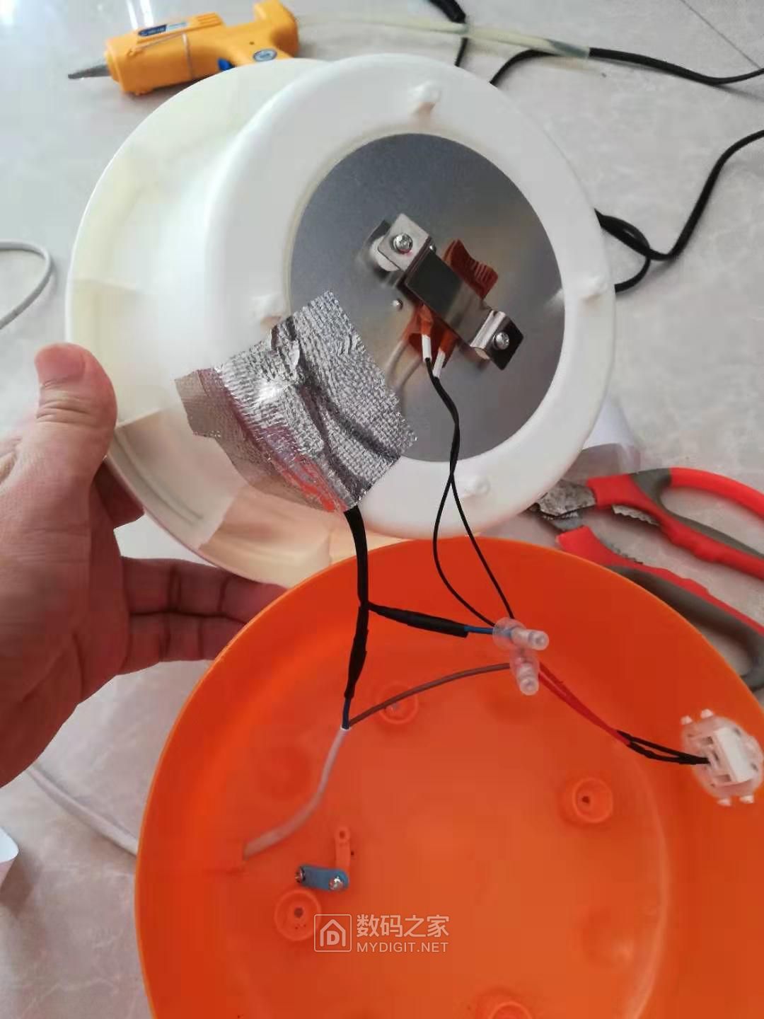 拆解酸奶机加装恒温开关