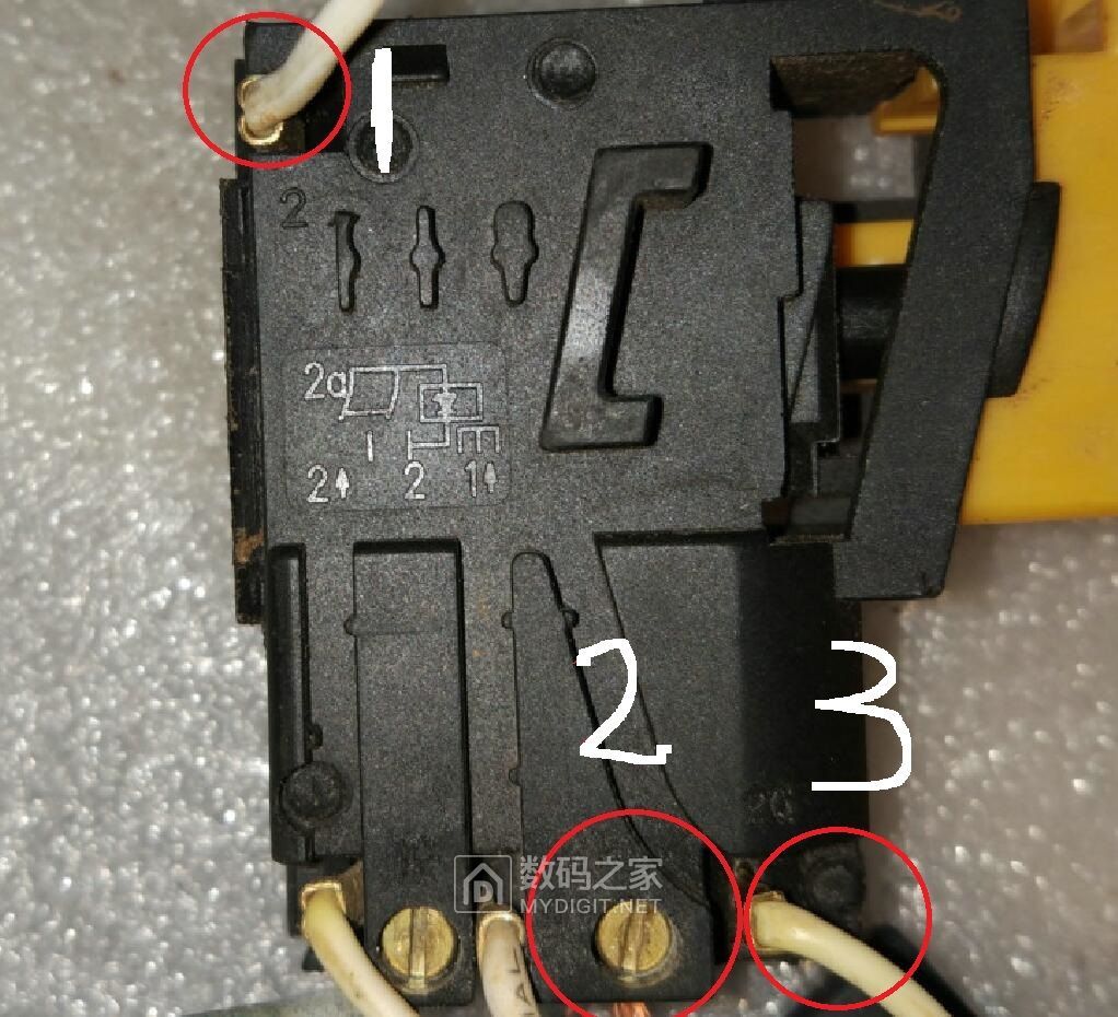电锤电路接线图图片