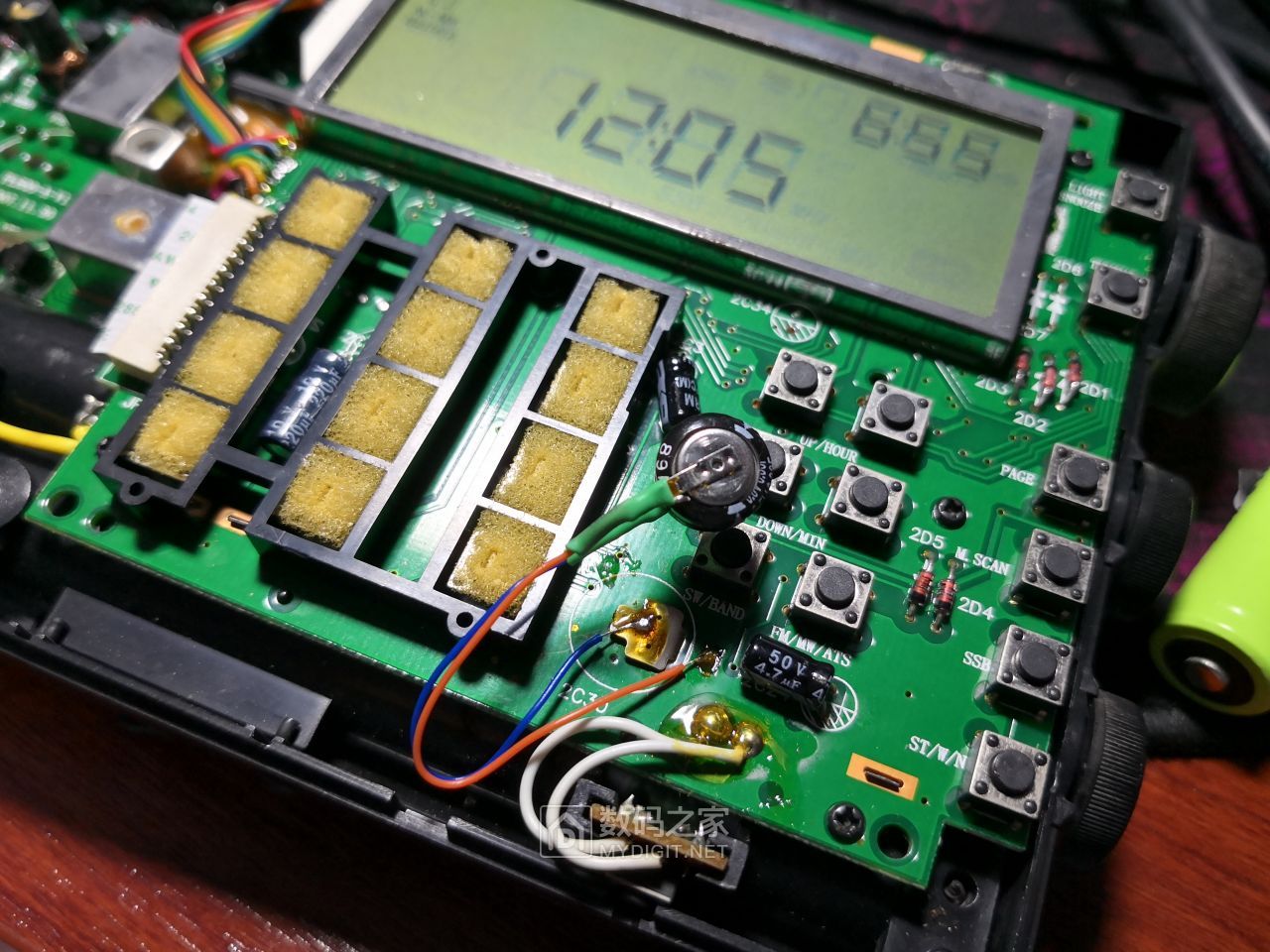 德生pl-600无电池设置不保存拆机维修