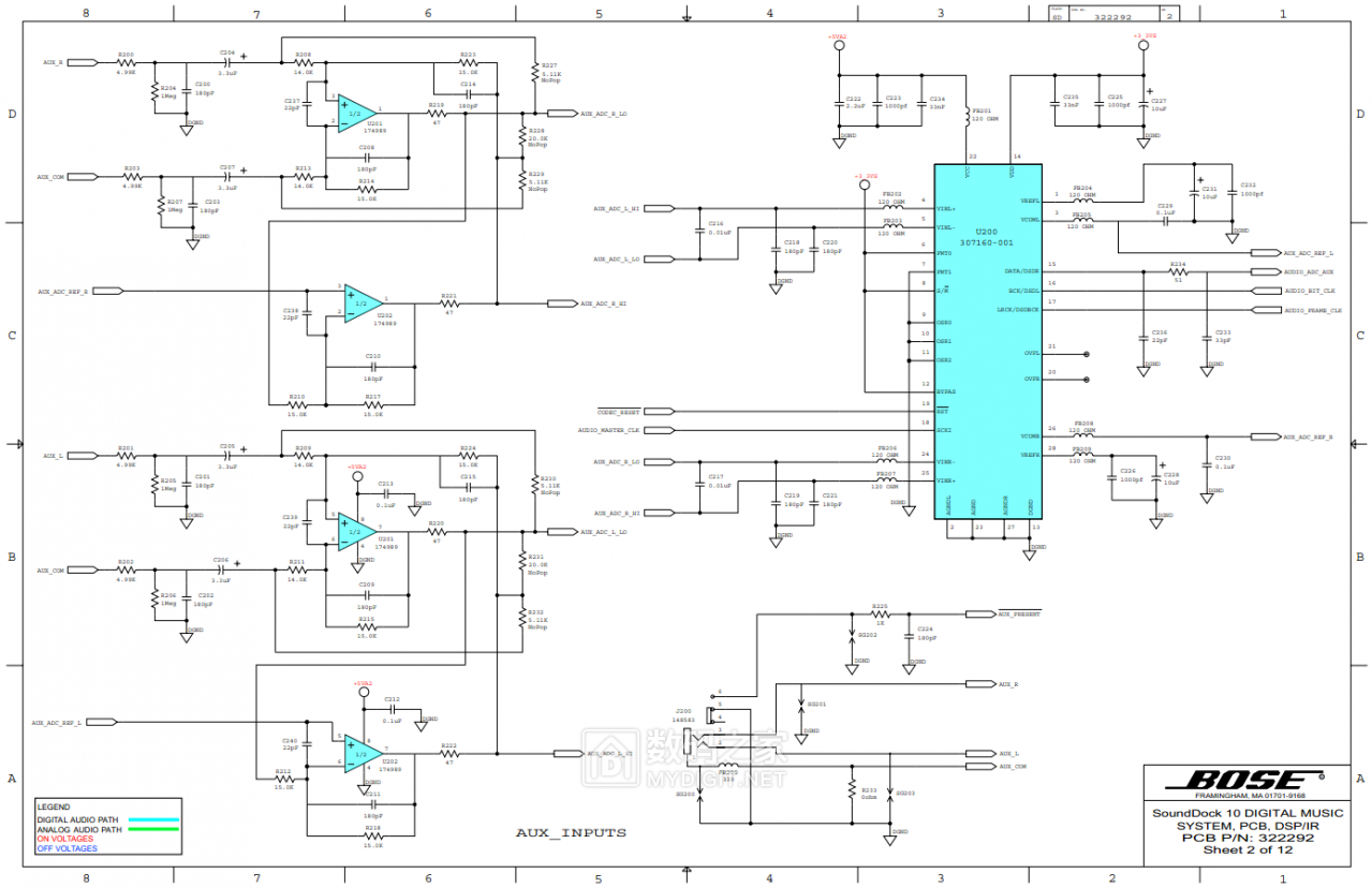 [文档补全计划]Bose sounddock10 维修手册 含原理图 - 维修达人 数码之家