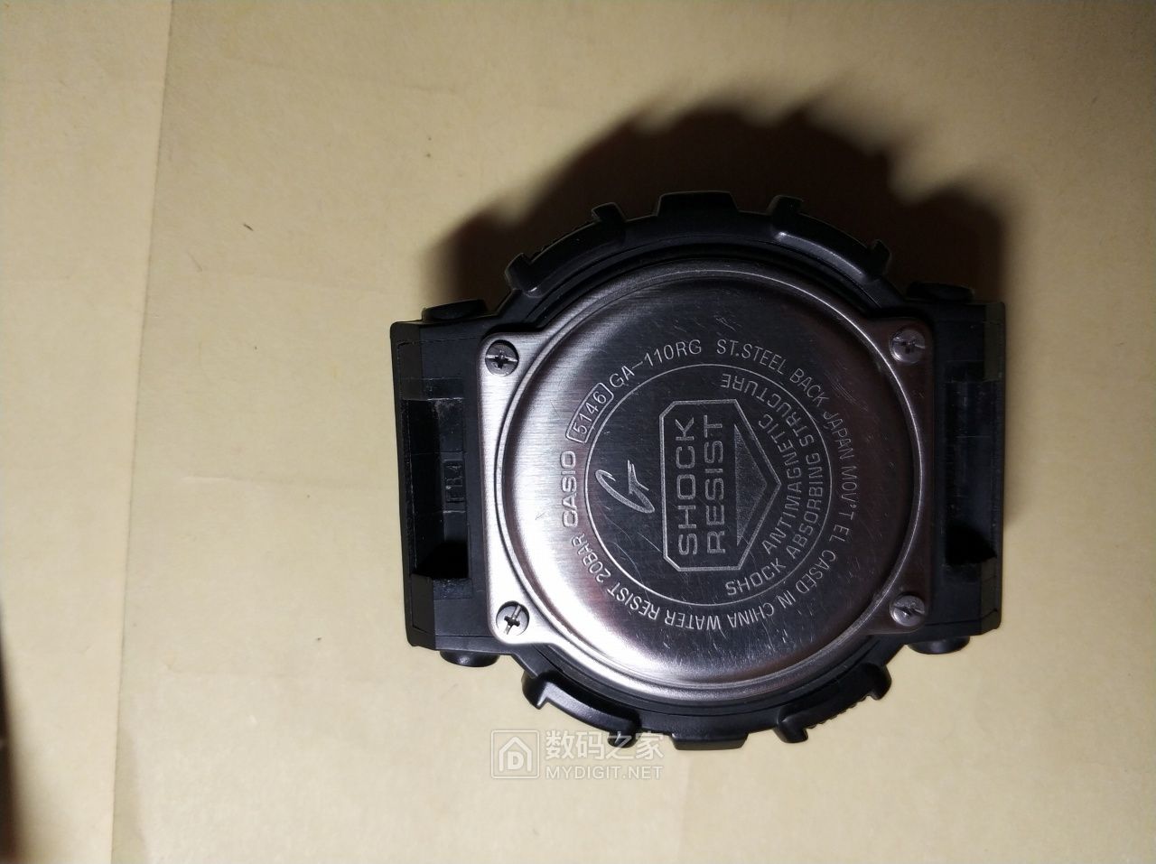 走时快了的卡西欧g-shock ga-110rg拆机并尝试校准