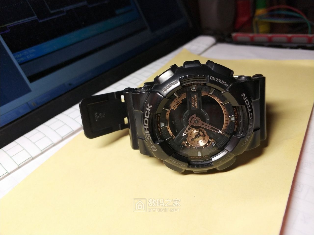 走时快了的卡西欧gshockga110rg拆机并尝试校准