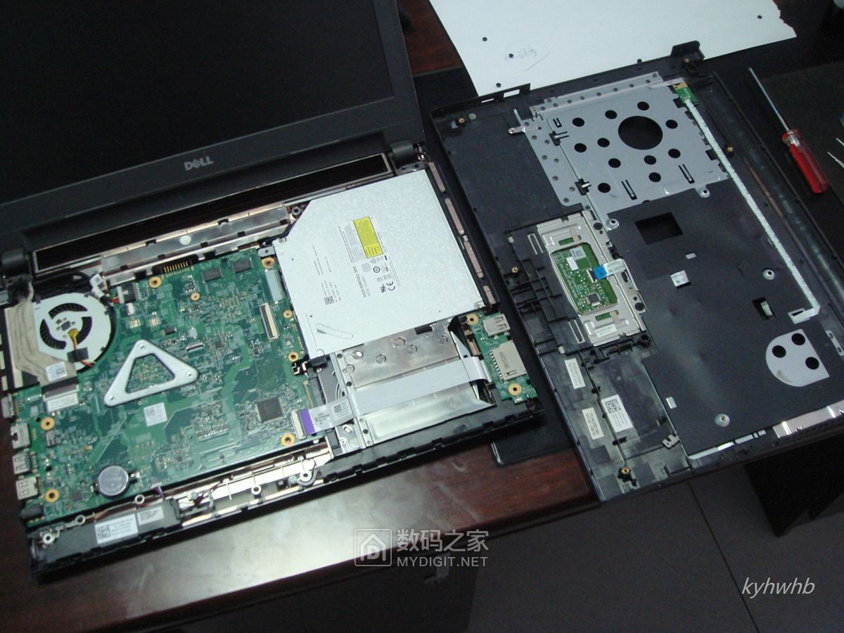 戴尔dell vostro 14-3445笔记本电脑无声应急拆修 - 拆机乐园 数码之