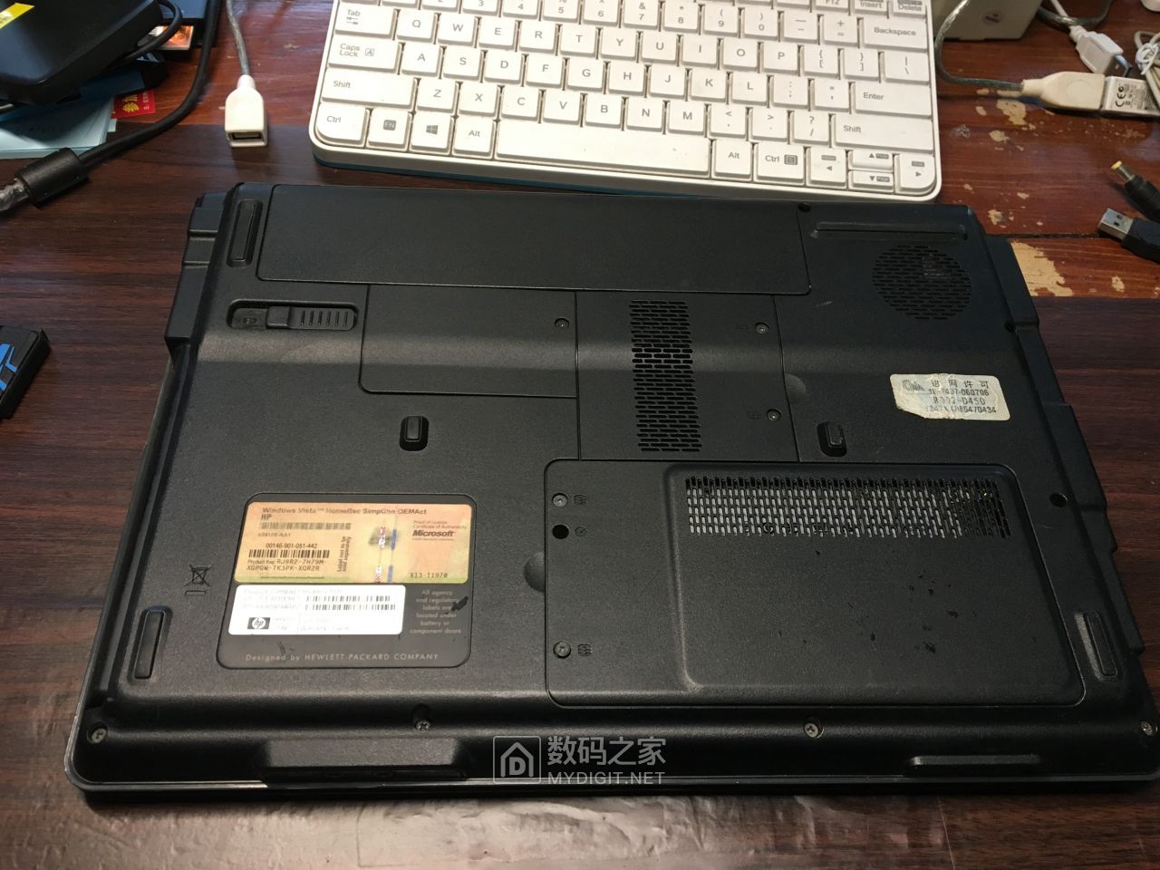 惠普康柏v3500笔记本清灰很老的电脑修修还能用