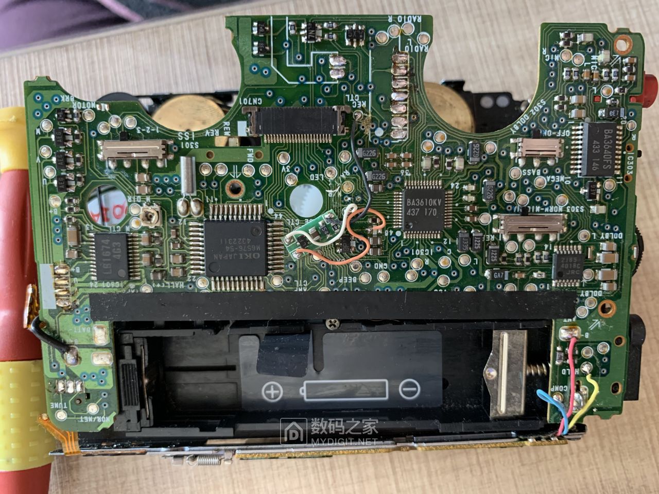 拆修索尼wmgx506磁带随身听密集飞线