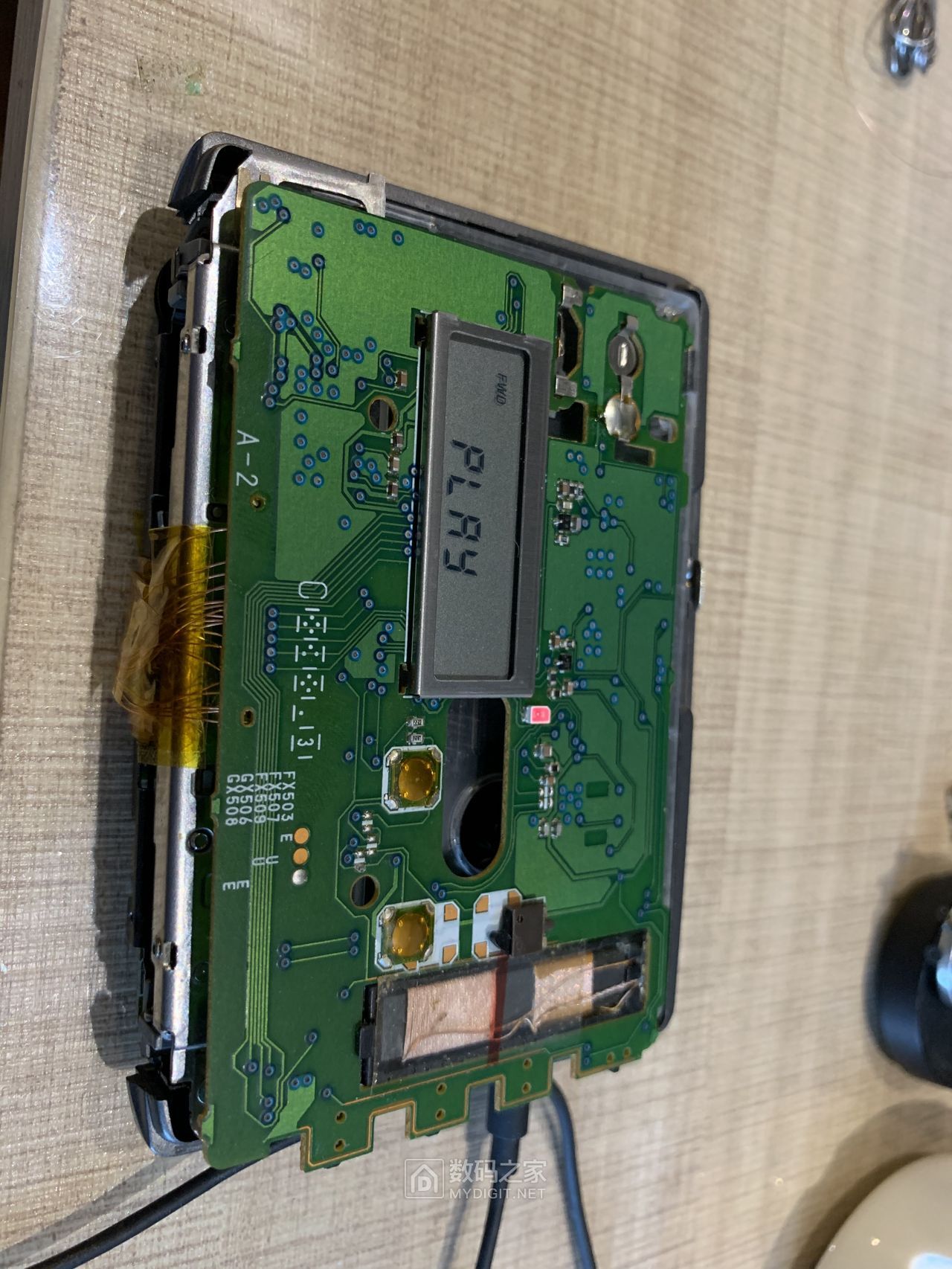 拆修索尼wmgx506磁带随身听密集飞线