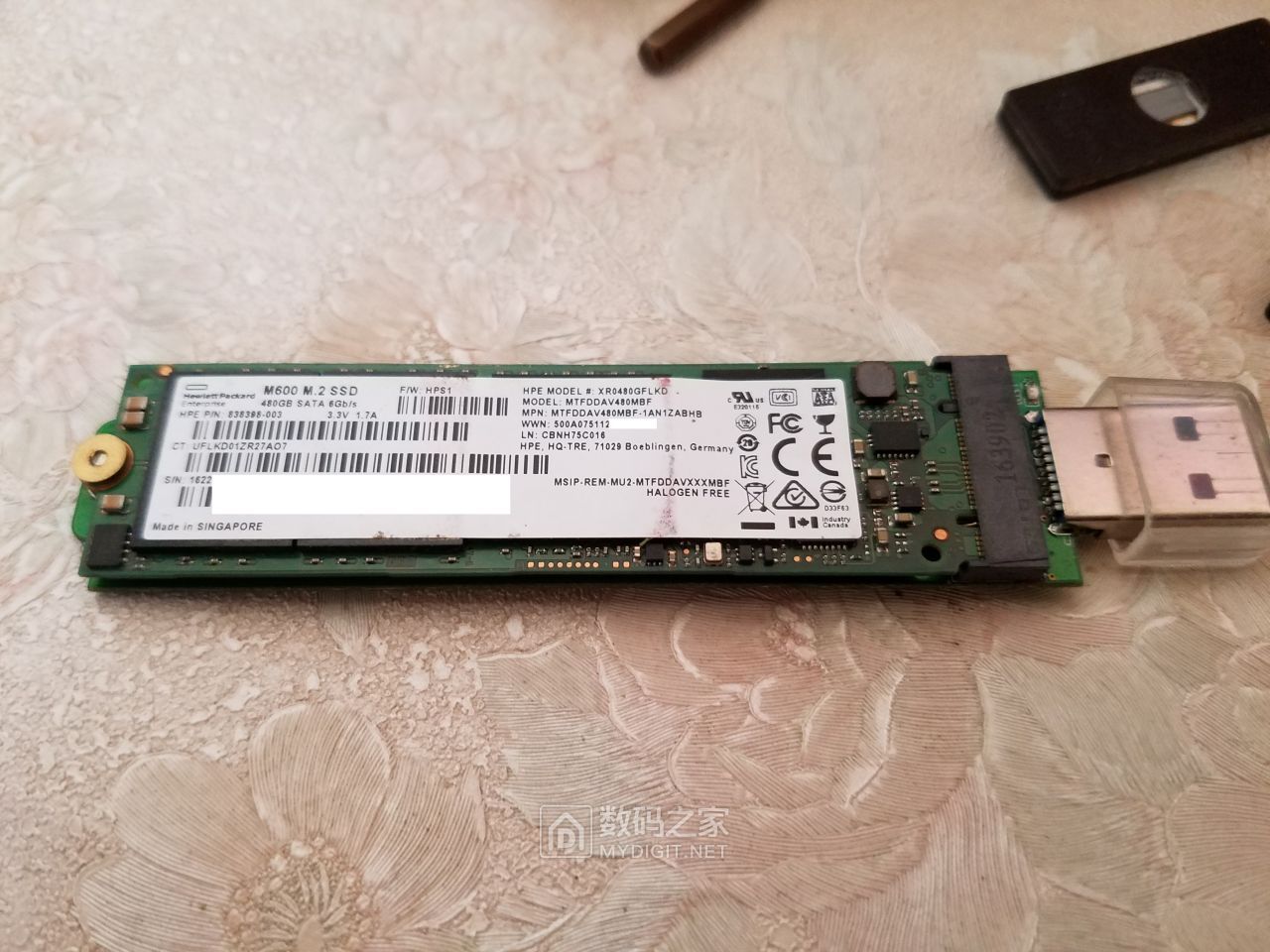 上了个镁光m600m2480gssd的车居然没翻