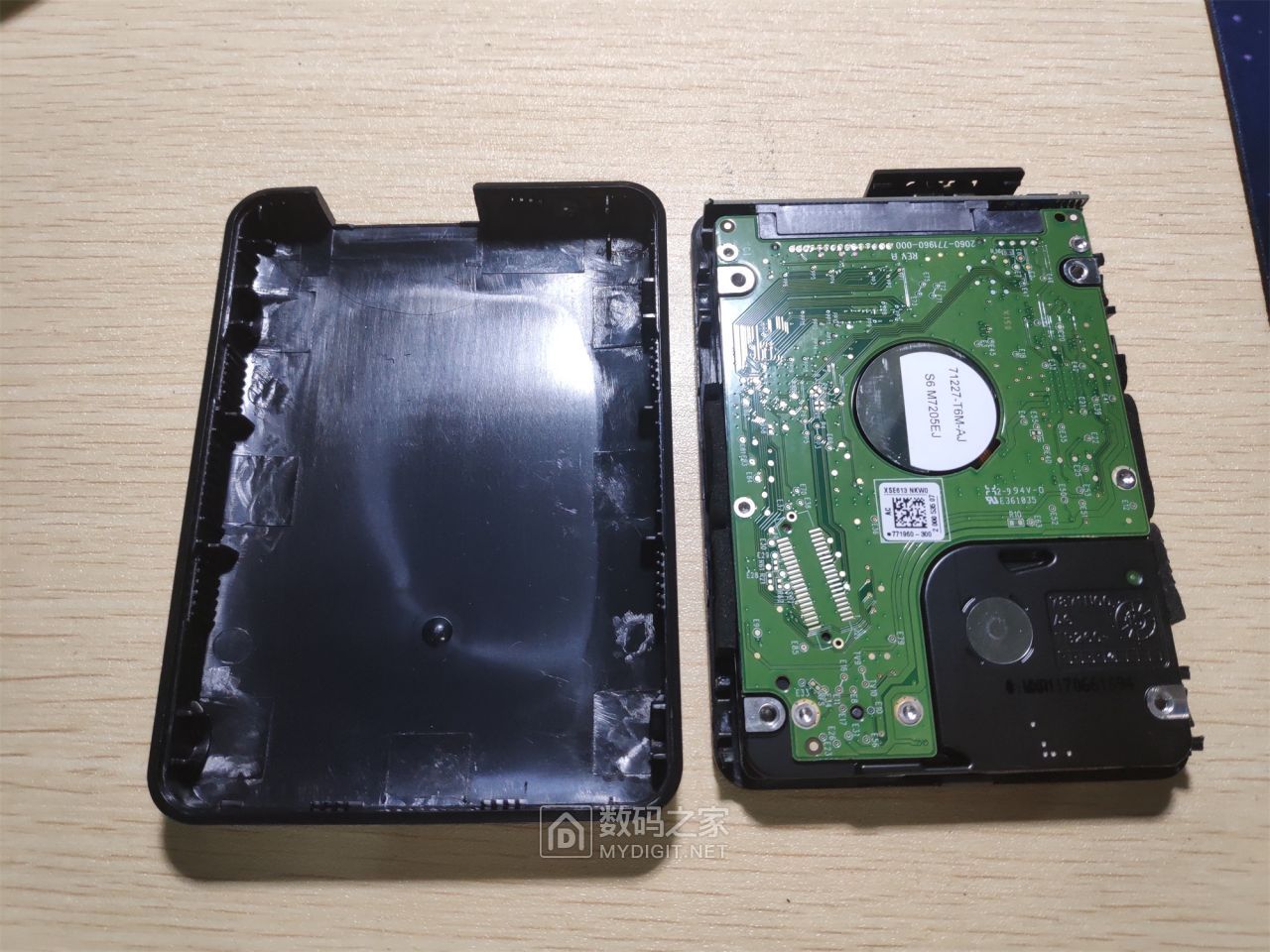 x拆修拆单位wd移动备份1t硬盘