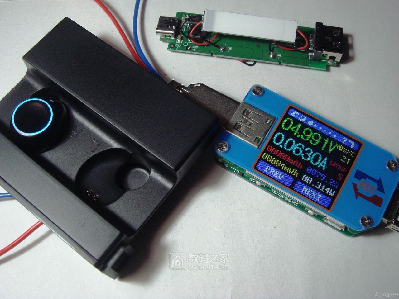 采用eta9640芯片的南卡n2蓝牙耳机充电仓拆测