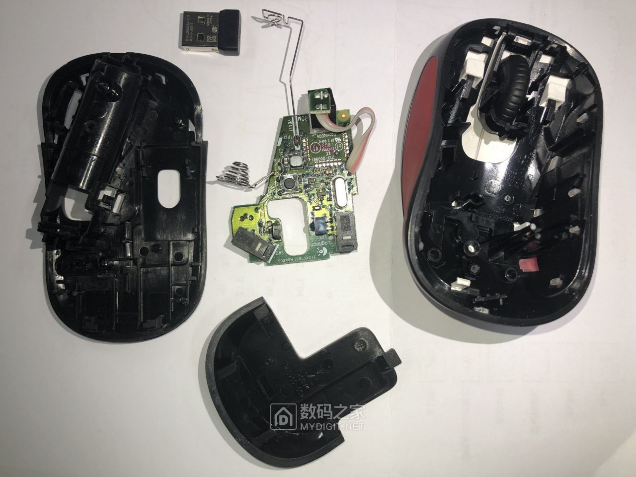 拆个同事撒了水的鼠标罗技m238