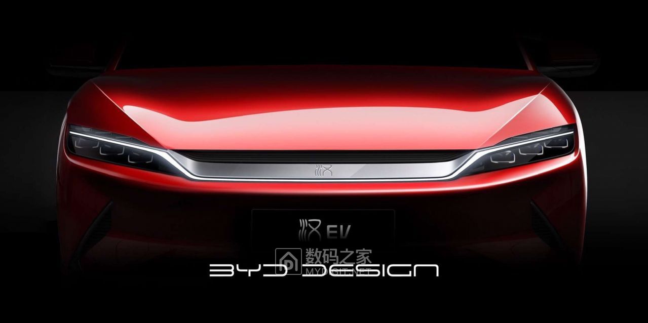 比亚迪汉又曝预告图悬挂汉字logo加速史上最快