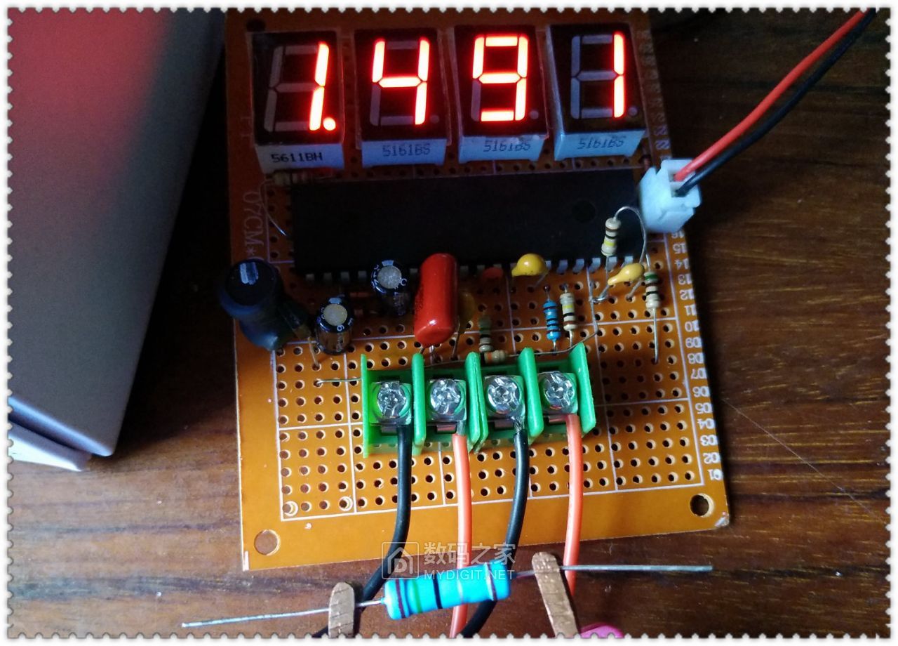 用7107搭了个毫欧表