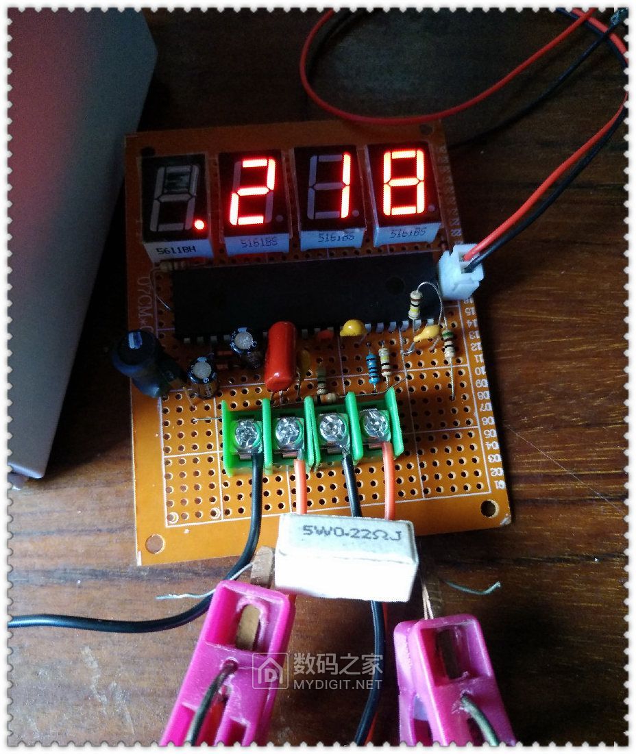 用7107搭了个毫欧表