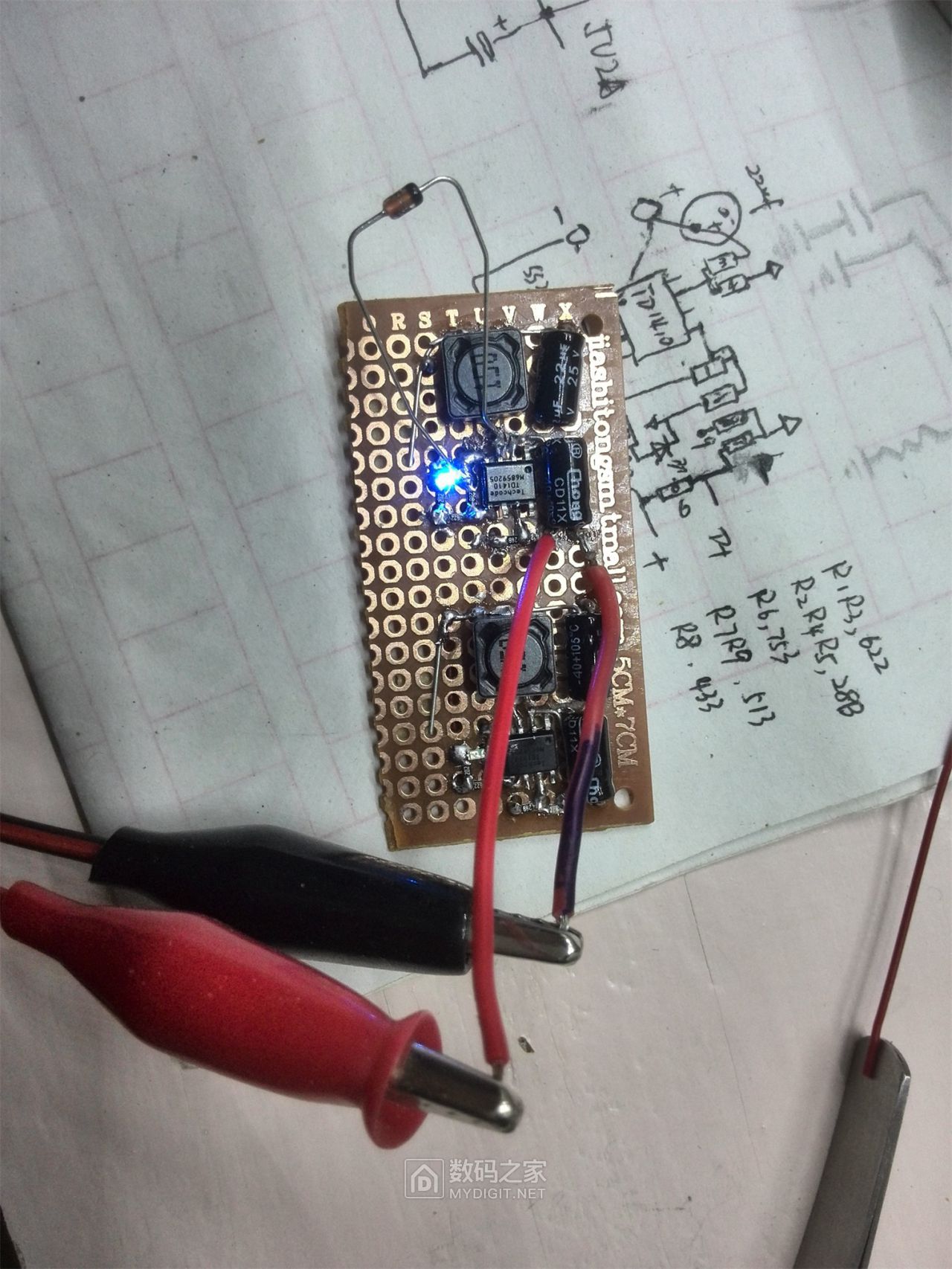 仿制单车太阳能充电电路板 TD1410 - 创意DIY 数码之家