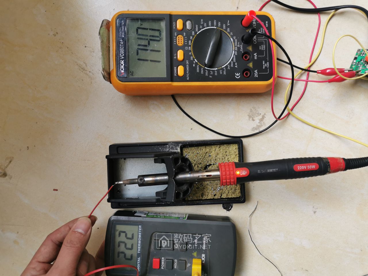 改造一个220v50w的外热式电烙铁为简单可调温烙铁