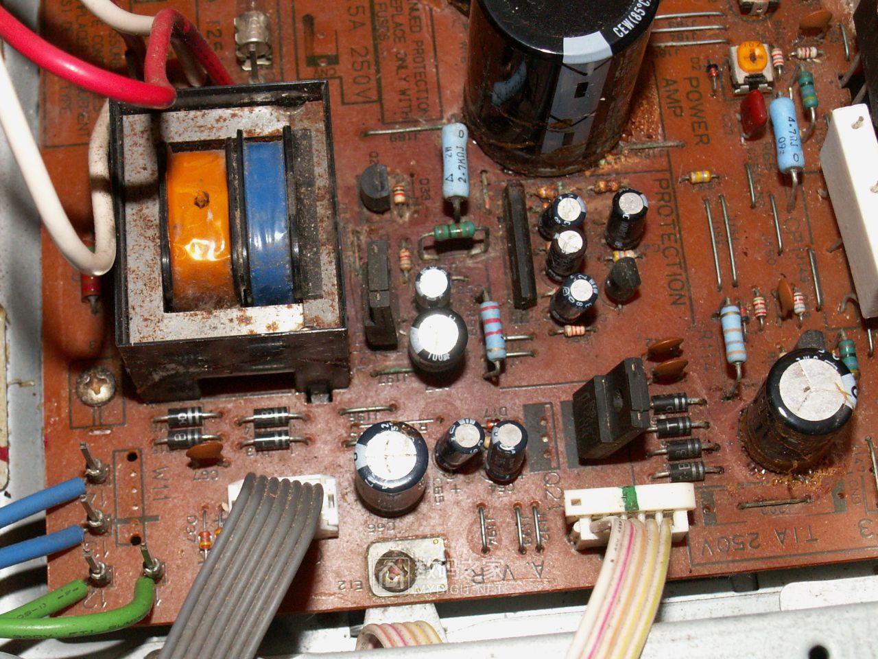 拆修建伍老功放kenwoodkra5020