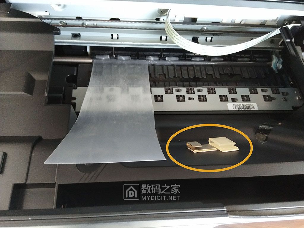 拆修佳能canonmp288打印一体机卡纸错误码e03