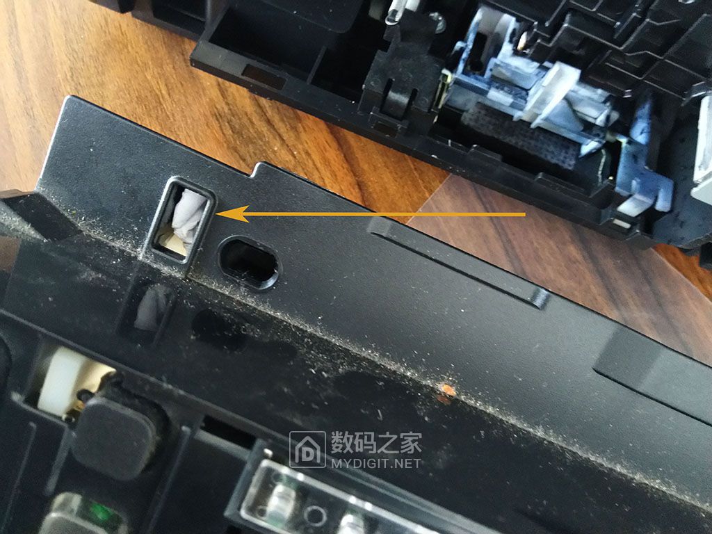 拆修佳能canonmp288打印一体机卡纸错误码e03