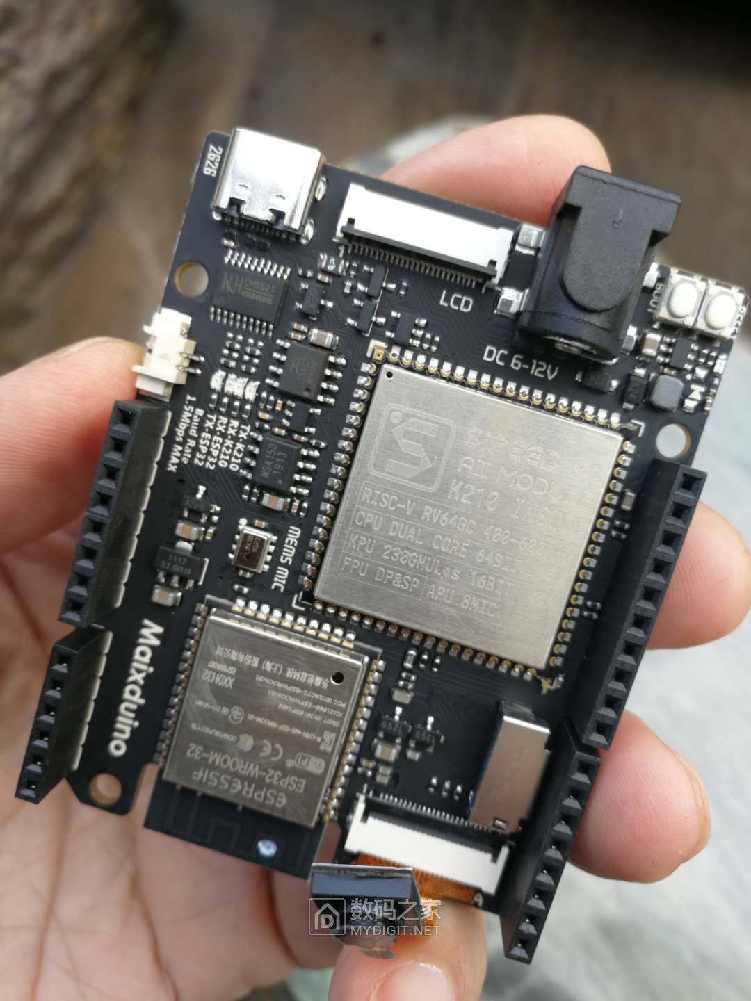 【Arduino】168种传感器系列实验（153）---Maixduino AI开发板 - 我爱单片机 数码之家