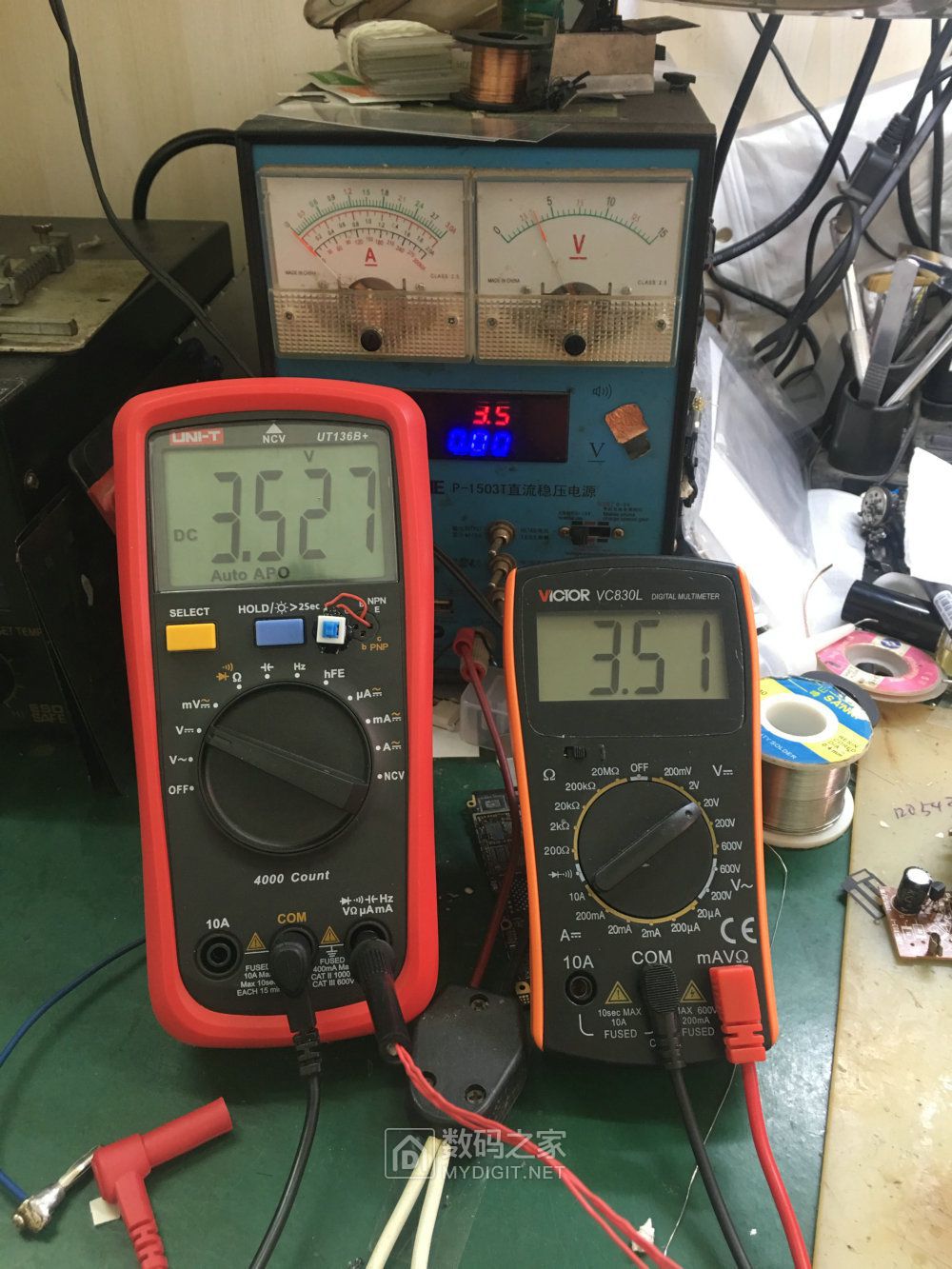 胜利vc830l万用表拆机改硬芯icl7106 - 仪表谈谈 数码之家