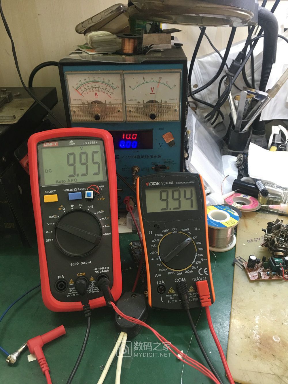 胜利vc830l万用表拆机改硬芯icl7106 - 仪表谈谈 数码之家