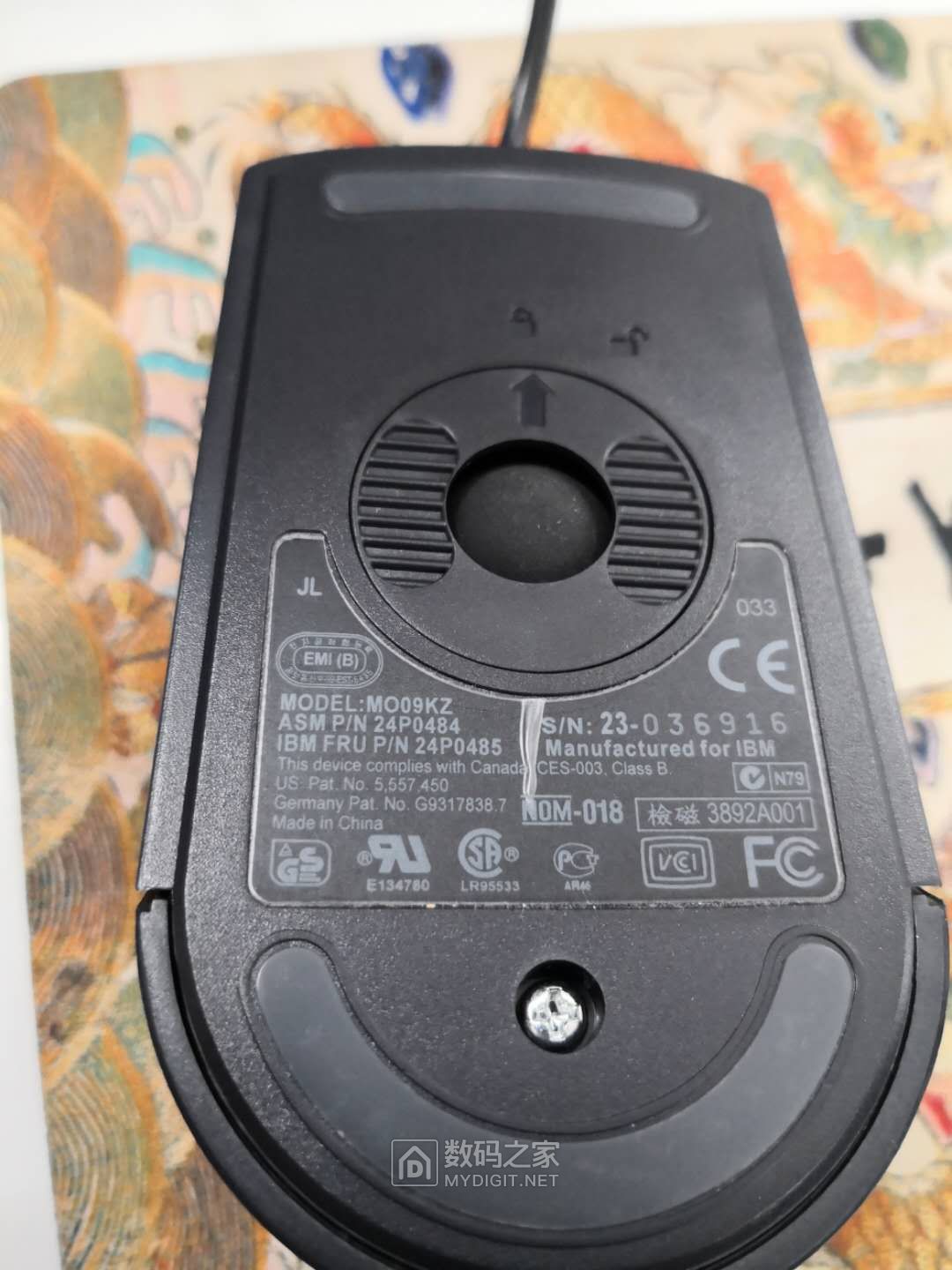 ibm古董推杆机械滚球usb接口鼠标