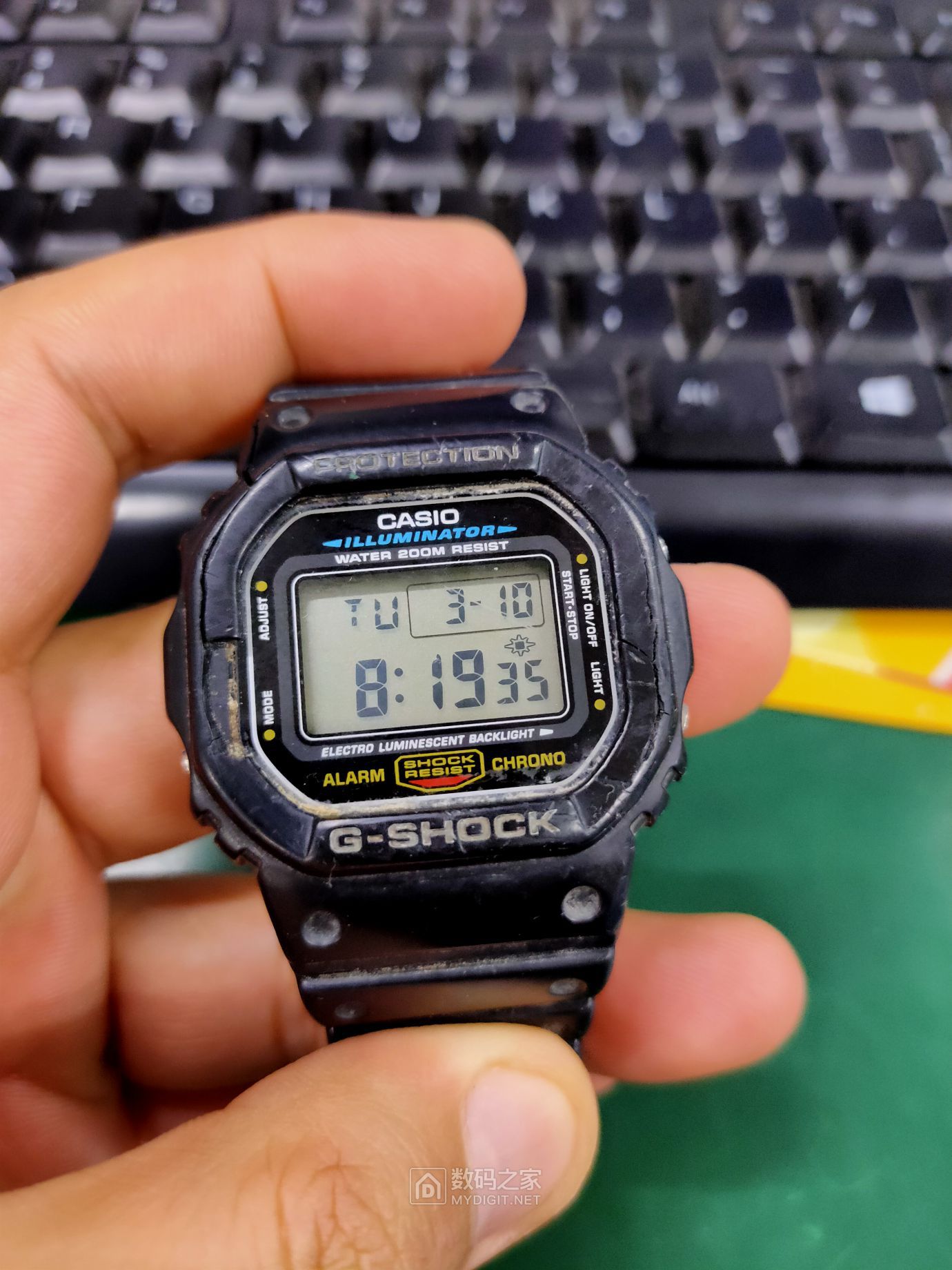 清理一个老卡西欧gshock系列dw5600e