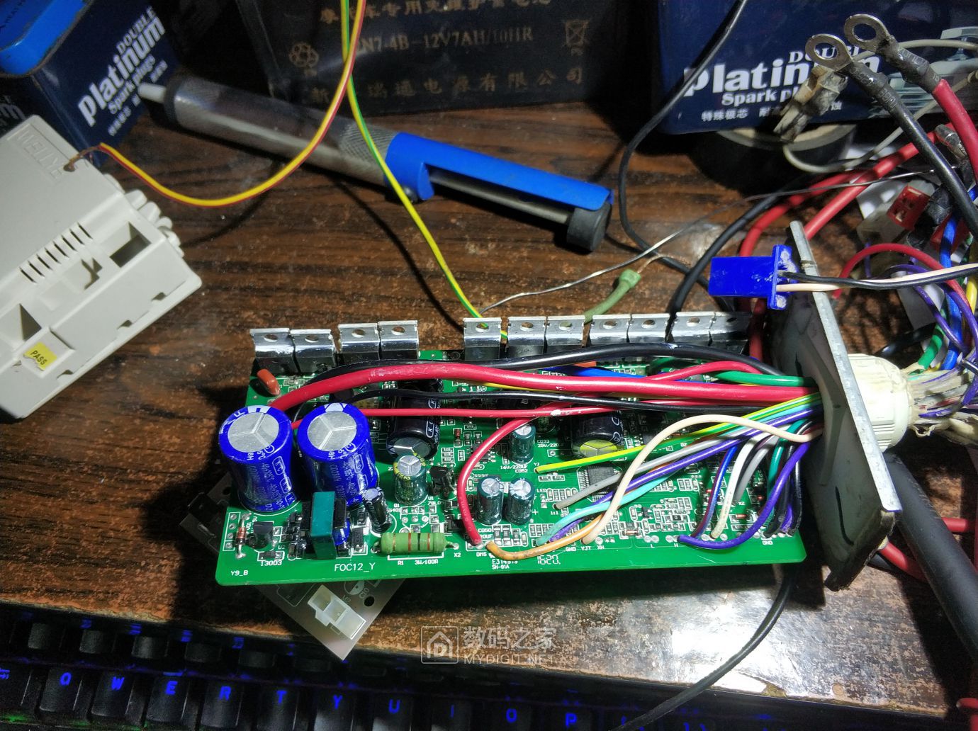 拆解维修12v儿童玩具车控制器