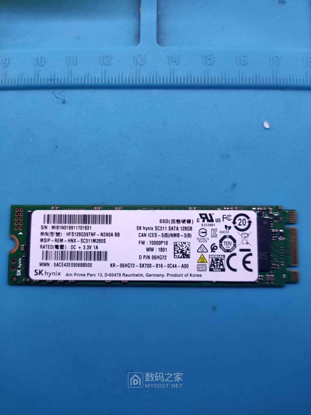 m2接口海力士128gb固态硬盘电脑提速利器