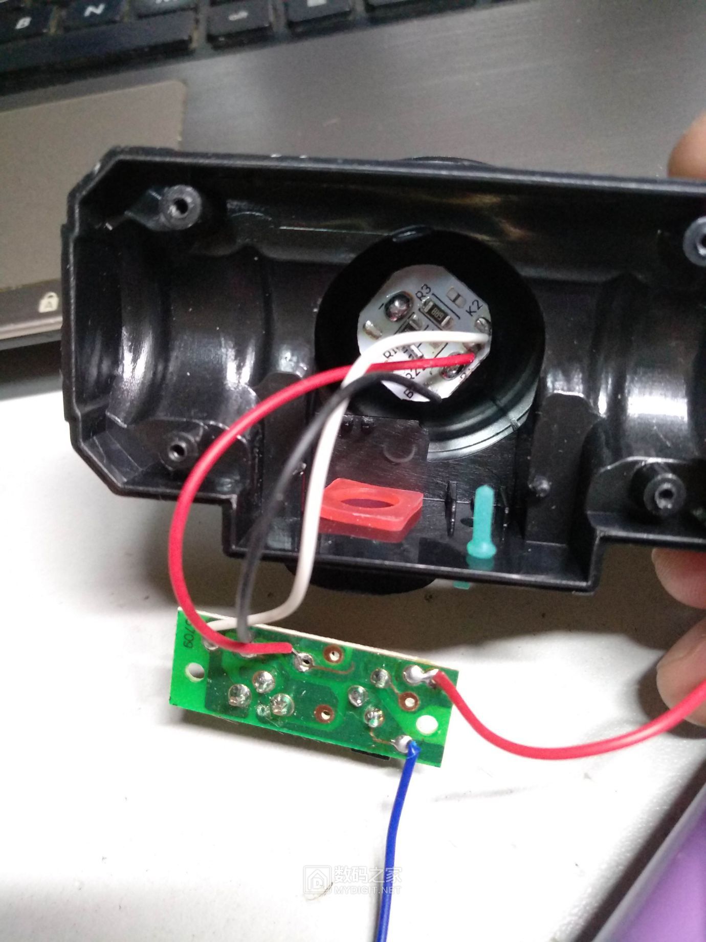 8元的头灯开拆,并改造充电功能