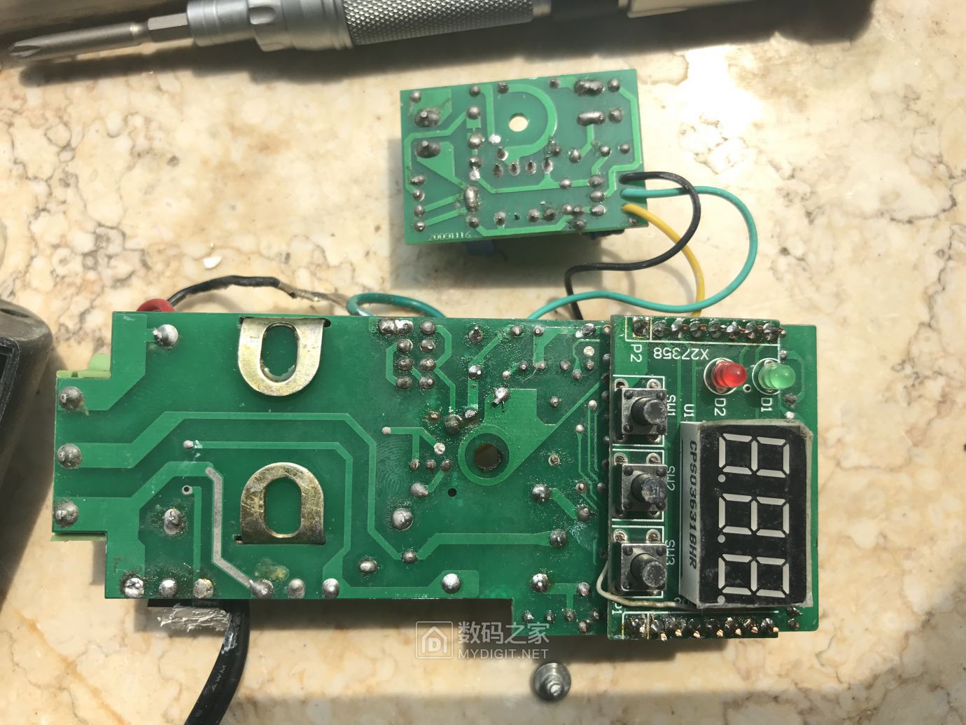拆修数显ppr管热熔器改造成灯珠拆装焊接工具