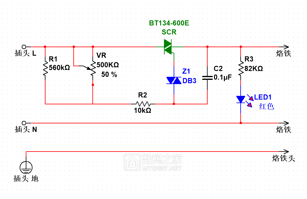 易之力90860w调温电烙铁拆解试用