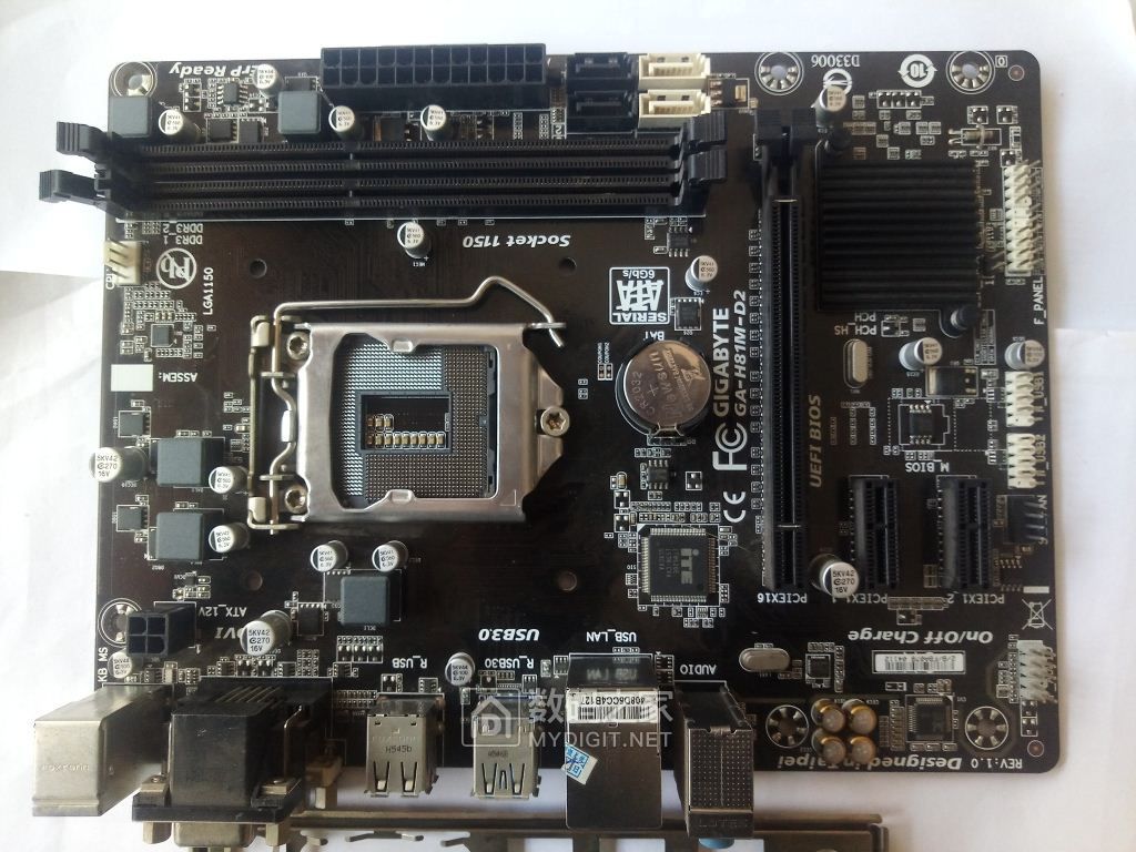 技嘉ga-h81m-d2 h81主板99元 外观新净,实物测试. 不包邮不讲价.
