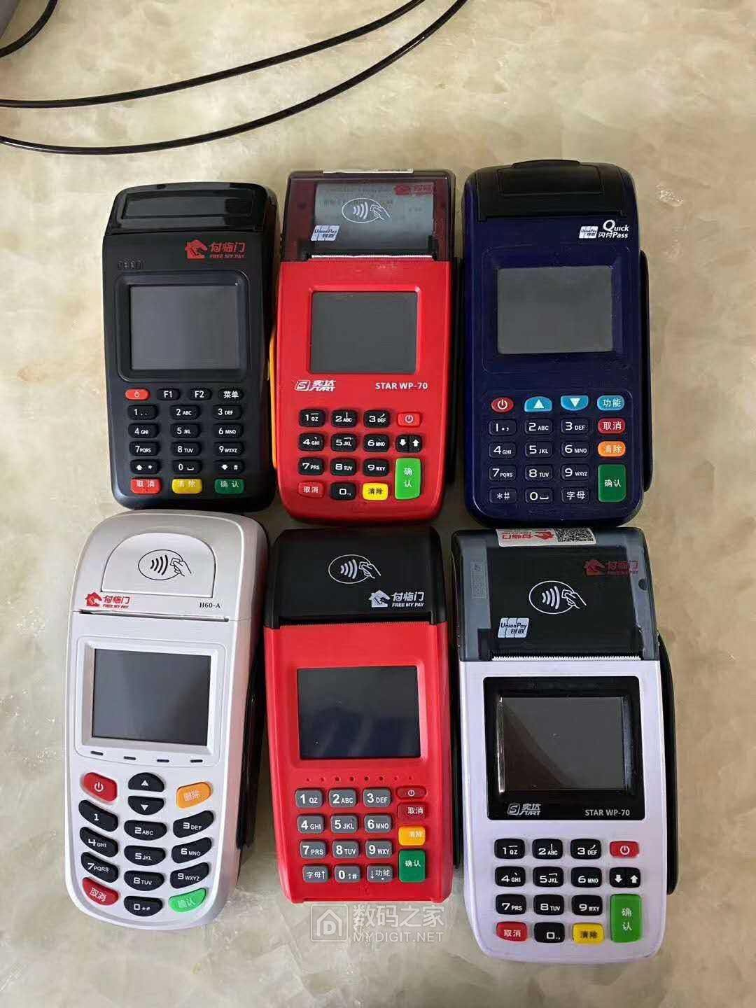 收各种传统老pos机定制机电签机