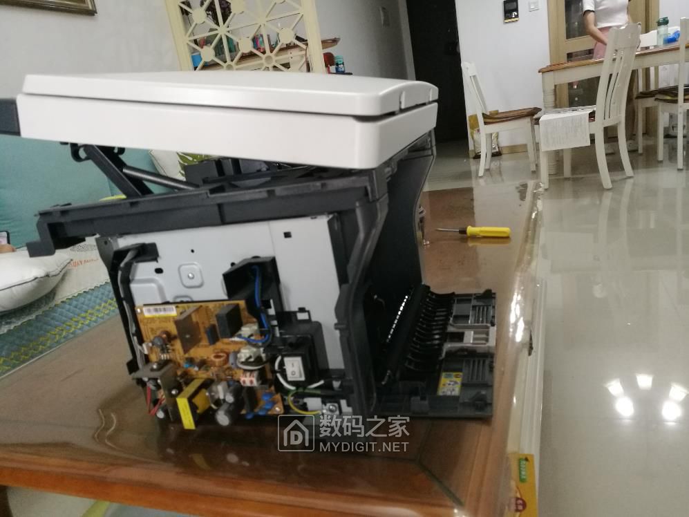 富士施乐m158b拆机取卡纸清废粉