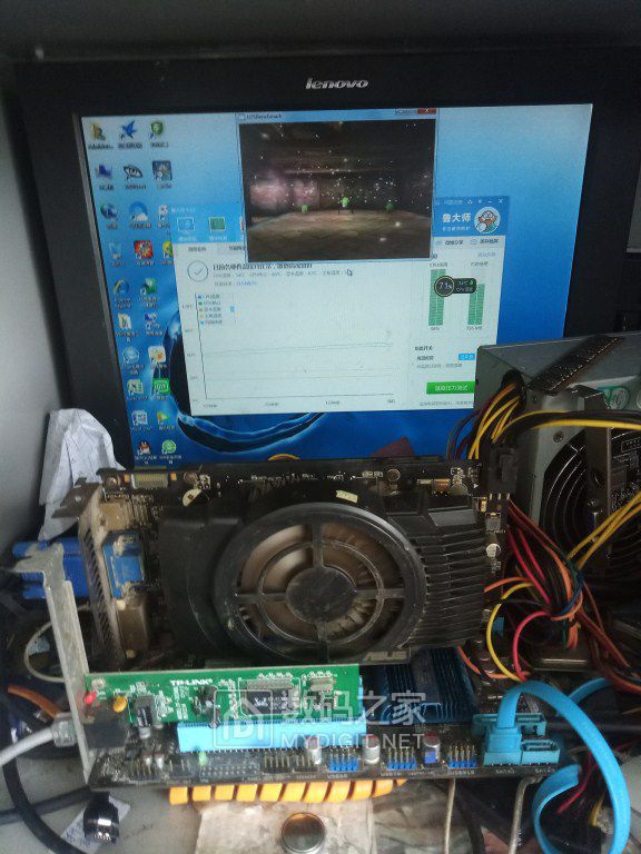 华硕gts450 512m显存跑22000分dvi vga hdmi接口45元/蓝宝石hd6750