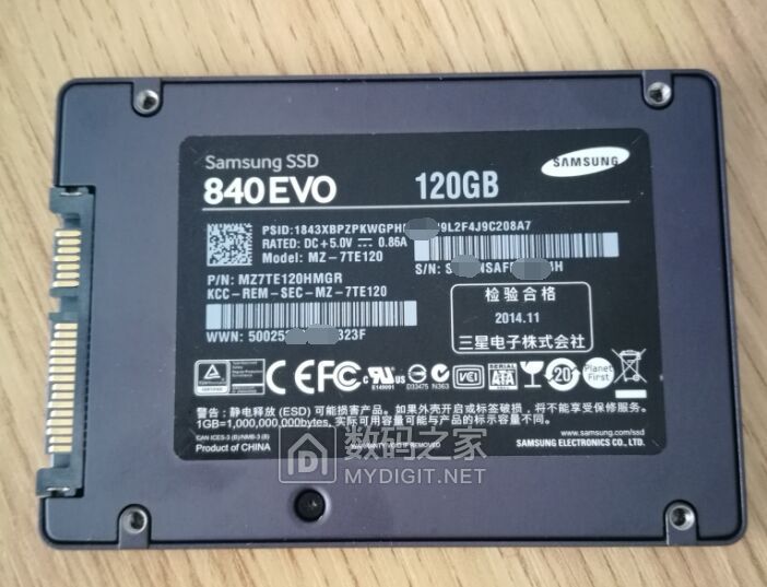 为三星840evo120g升级固件速度飙升的有点变态啊