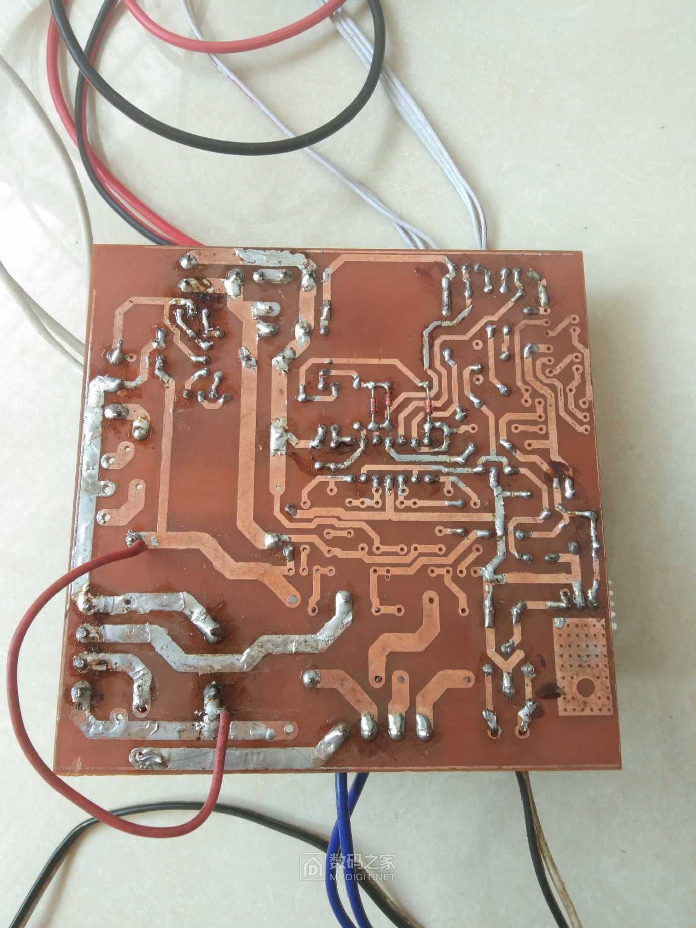 自制线性可调电源带载能力差