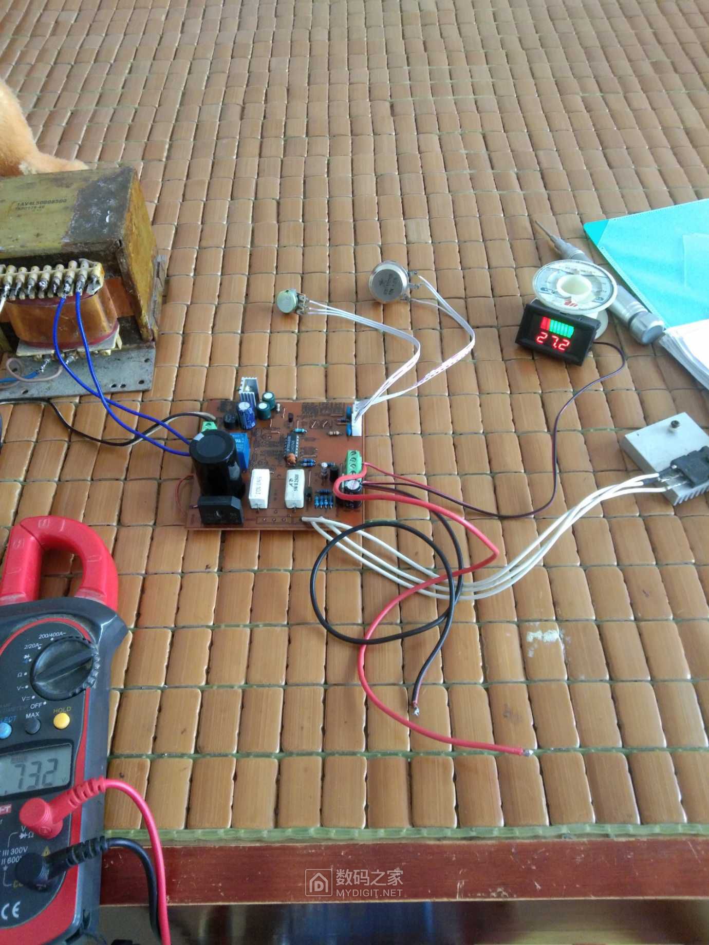 自制线性可调电源带载能力差