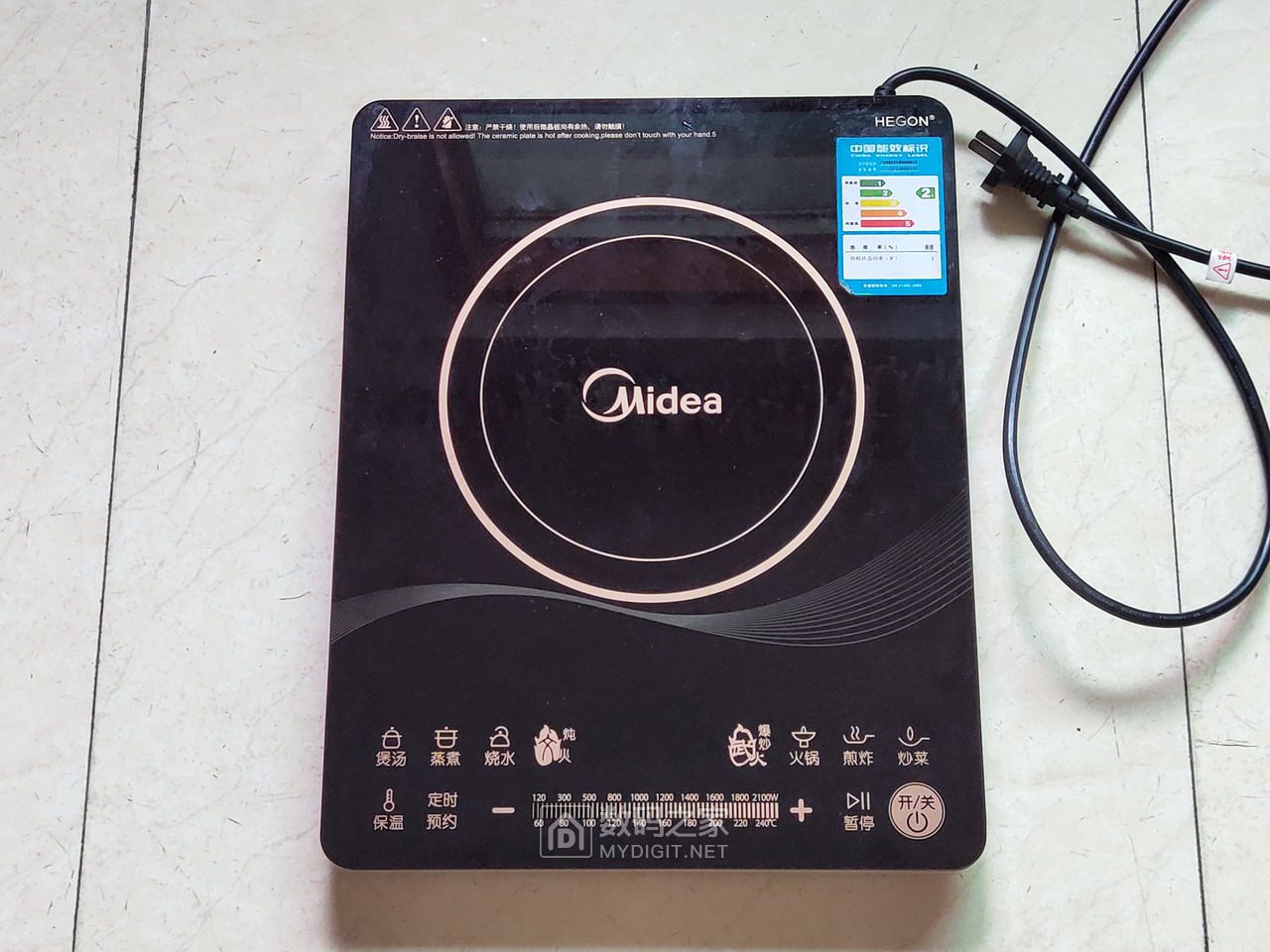美的电磁炉rh2101不通电拆修折腾一番结果是它坏了