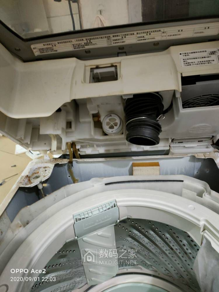 修好顶级松下烘干洗衣机,型号 xqb80-gd810 - 拆机乐园 数码之家