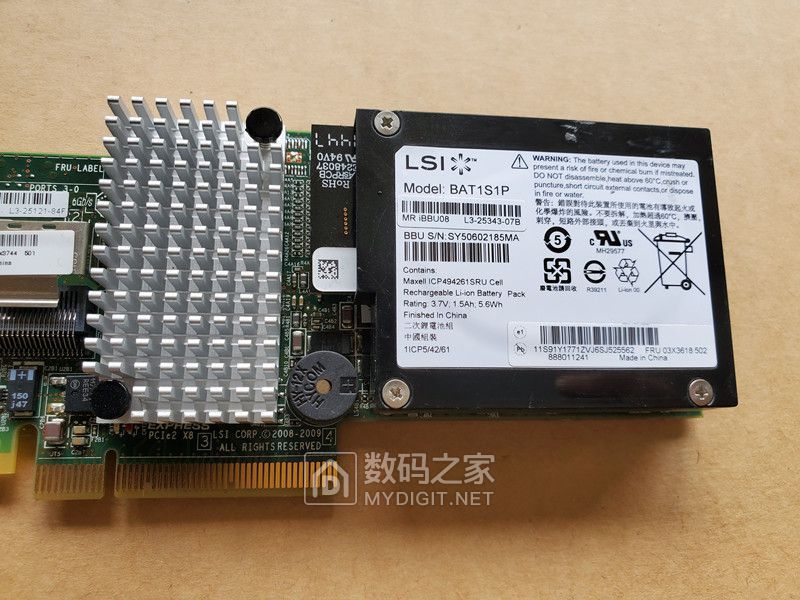 正品原厂LSI 9260-8i 512M缓存+电池 6Gb SAS阵列卡 6T 8T RAID5 - 数码交易区 数码之家