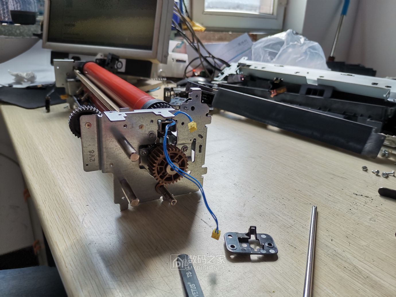 京瓷5002定影器拆解加润滑油