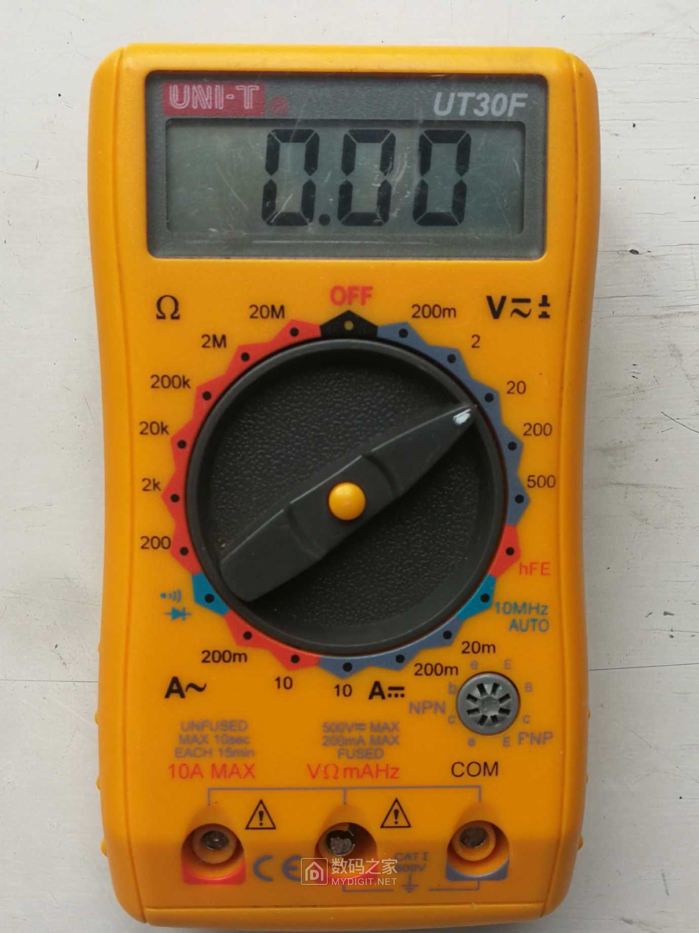 拆个不常见的优利德小万用表uni-t ut30f