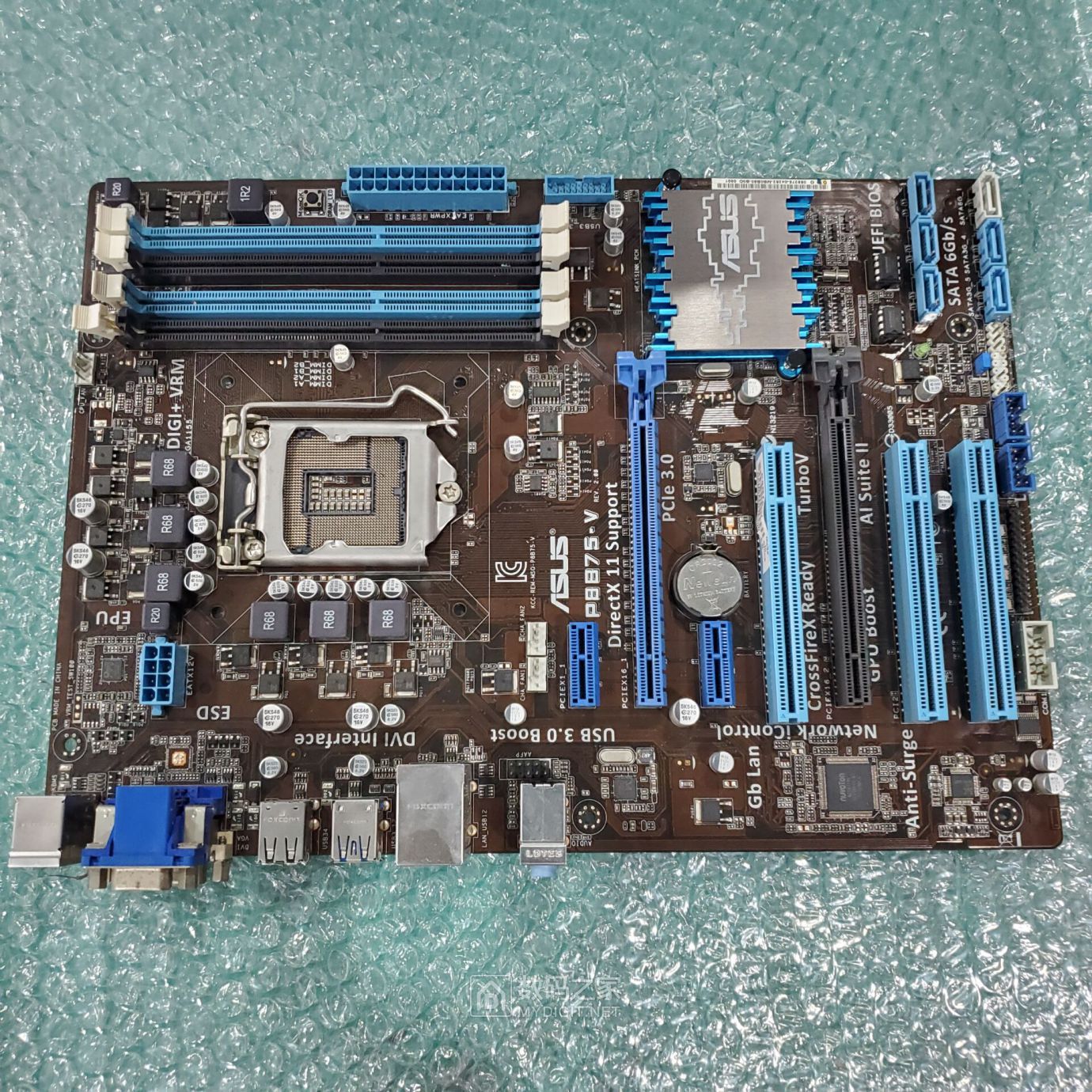 华硕p8b75vddr31155针全固态台式机集成i7电脑主板sata6gbs
