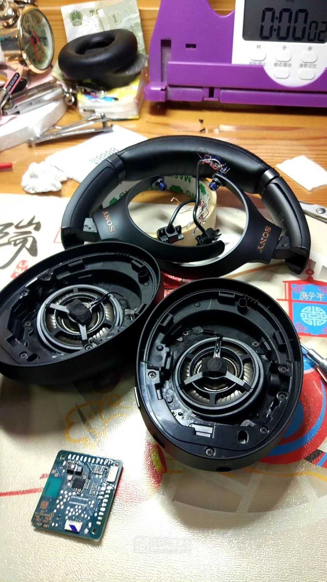 主板烧了,拆解索尼wh-1000xm3无线降噪耳机 - 维修达人 数码之家
