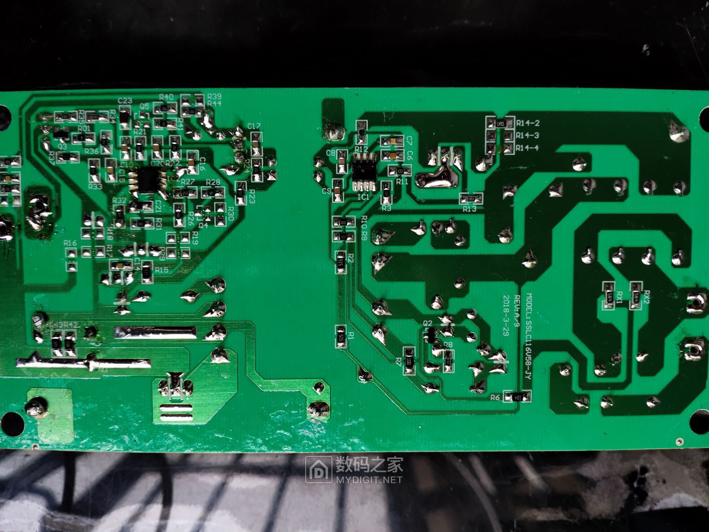 拆了个三石48v锂电池充电器改714v失败请教论坛各位大师